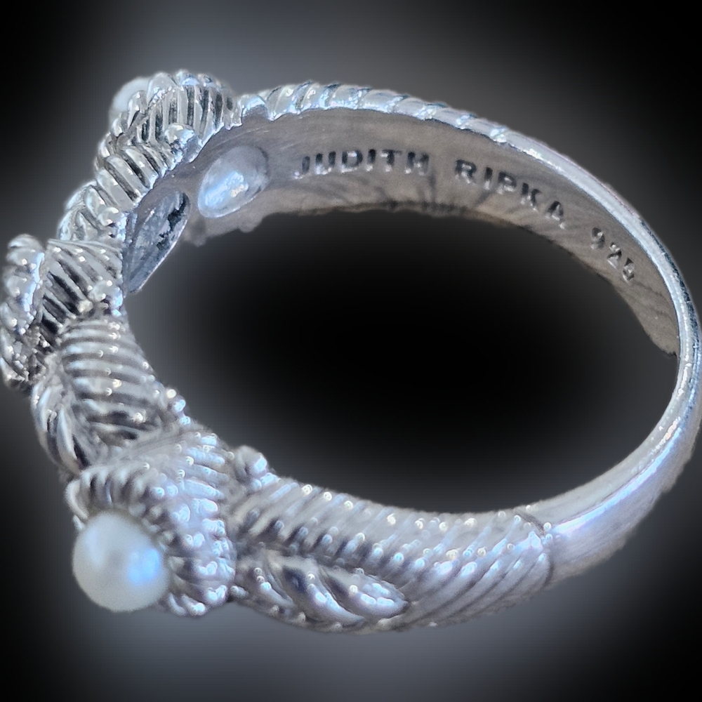 Judith Ripka Pearl Ring - Picture 3 of 5